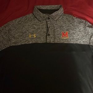 Maryland Under Armour Team-Issued Golf Polo